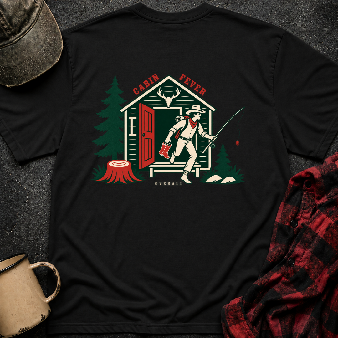 Cabin Fever T-Shirt | Minimal Chest Emblem