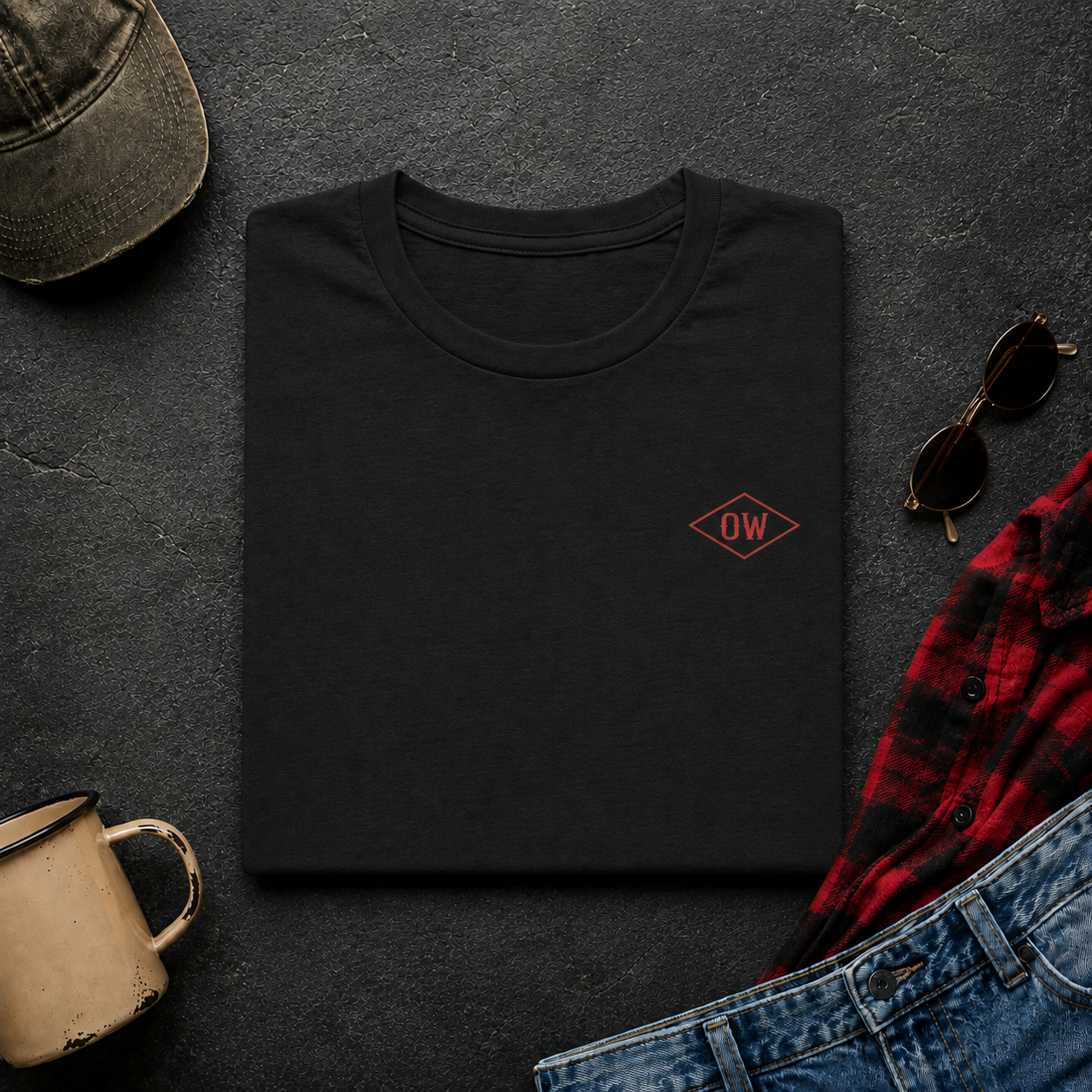 Forest Rodeo T-Shirt | Minimal Chest Emblem