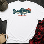 Fish Hat T-Shirt | Minimal Chest Emblem