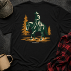 Horse River T-Shirt | Minimal Chest Emblem