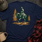 Horse River T-Shirt | Minimal Chest Emblem