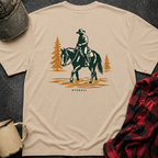 Horse River T-Shirt | Minimal Chest Emblem
