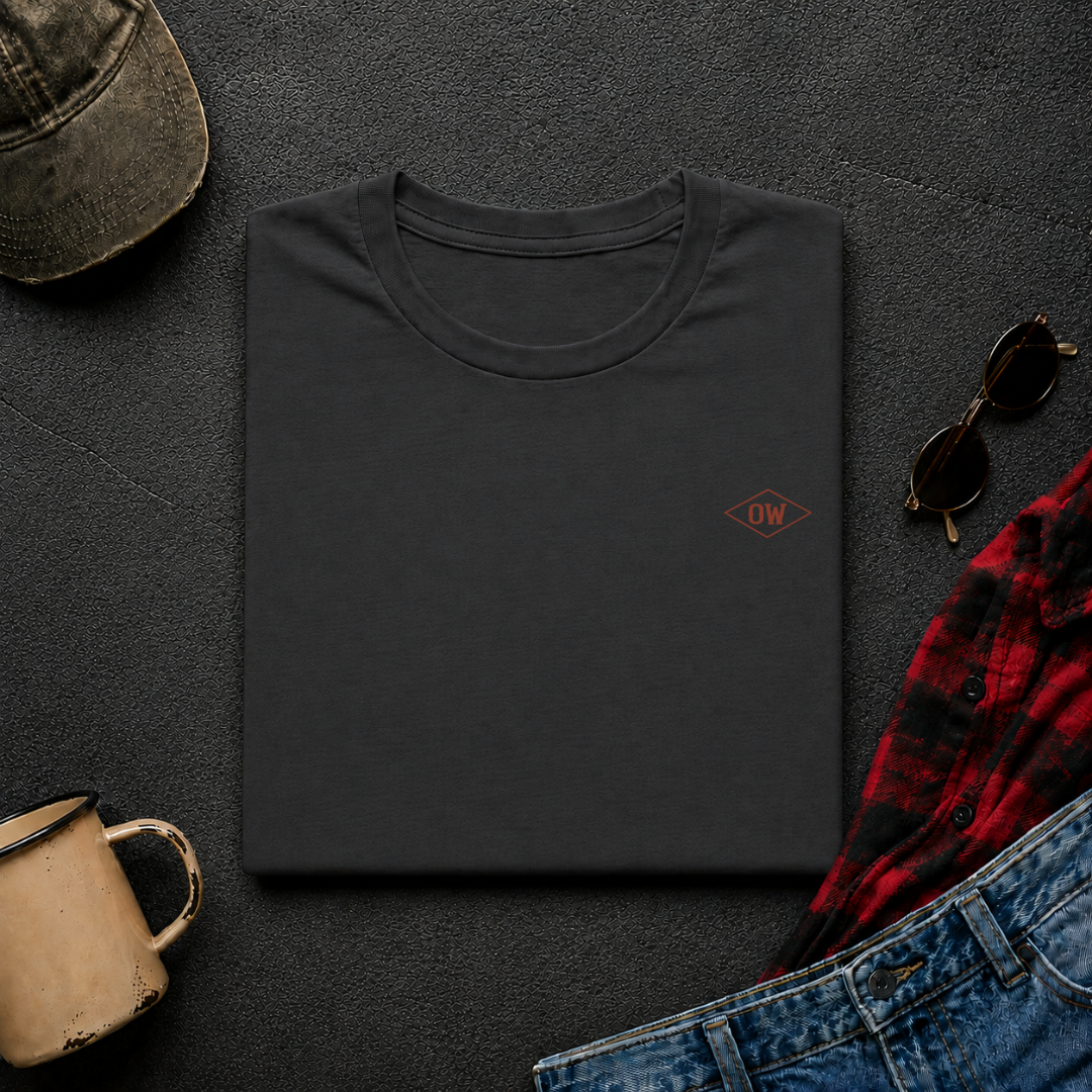 Racoon Lunch T-Shirt | Minimal Chest Emblem