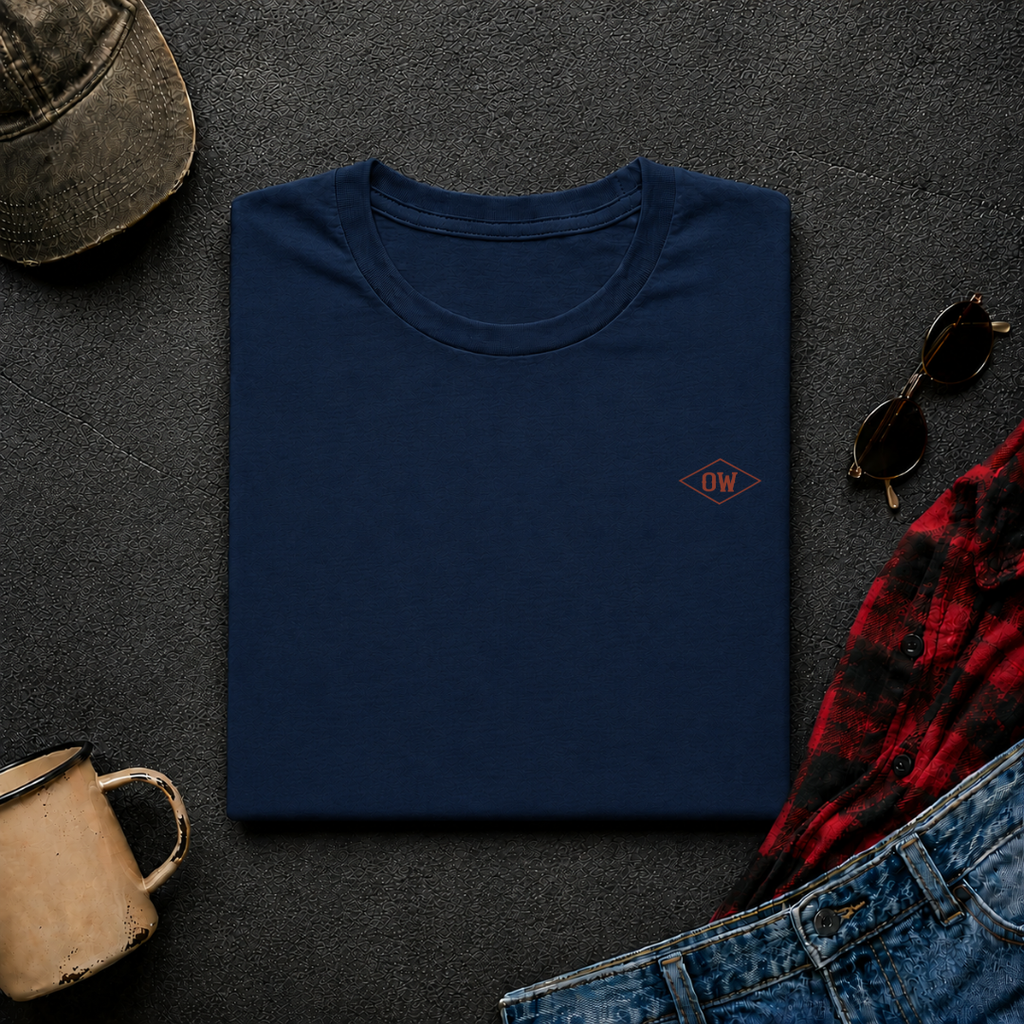 Racoon Lunch T-Shirt | Minimal Chest Emblem