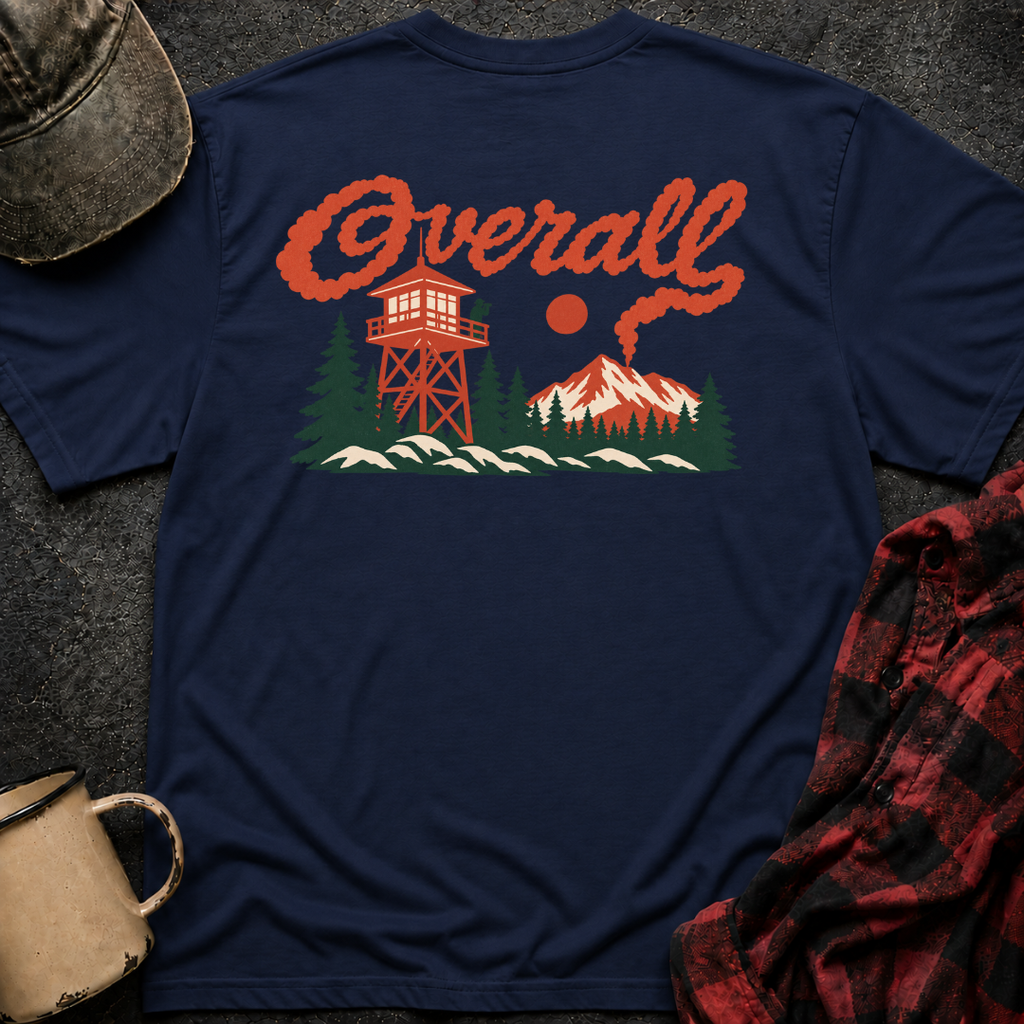 Overall Smoke T-Shirt | Minimal Chest Emblem