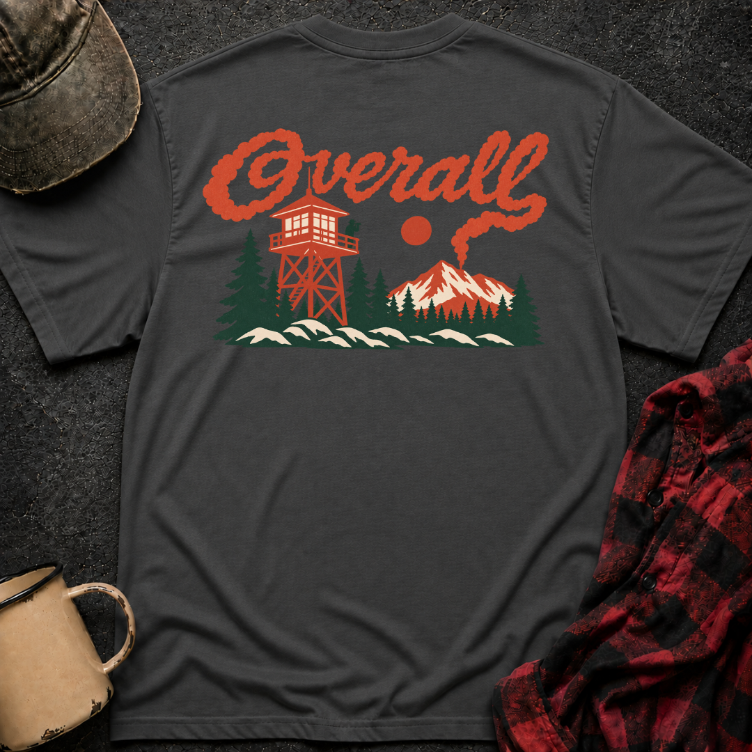 Overall Smoke T-Shirt | Minimal Chest Emblem