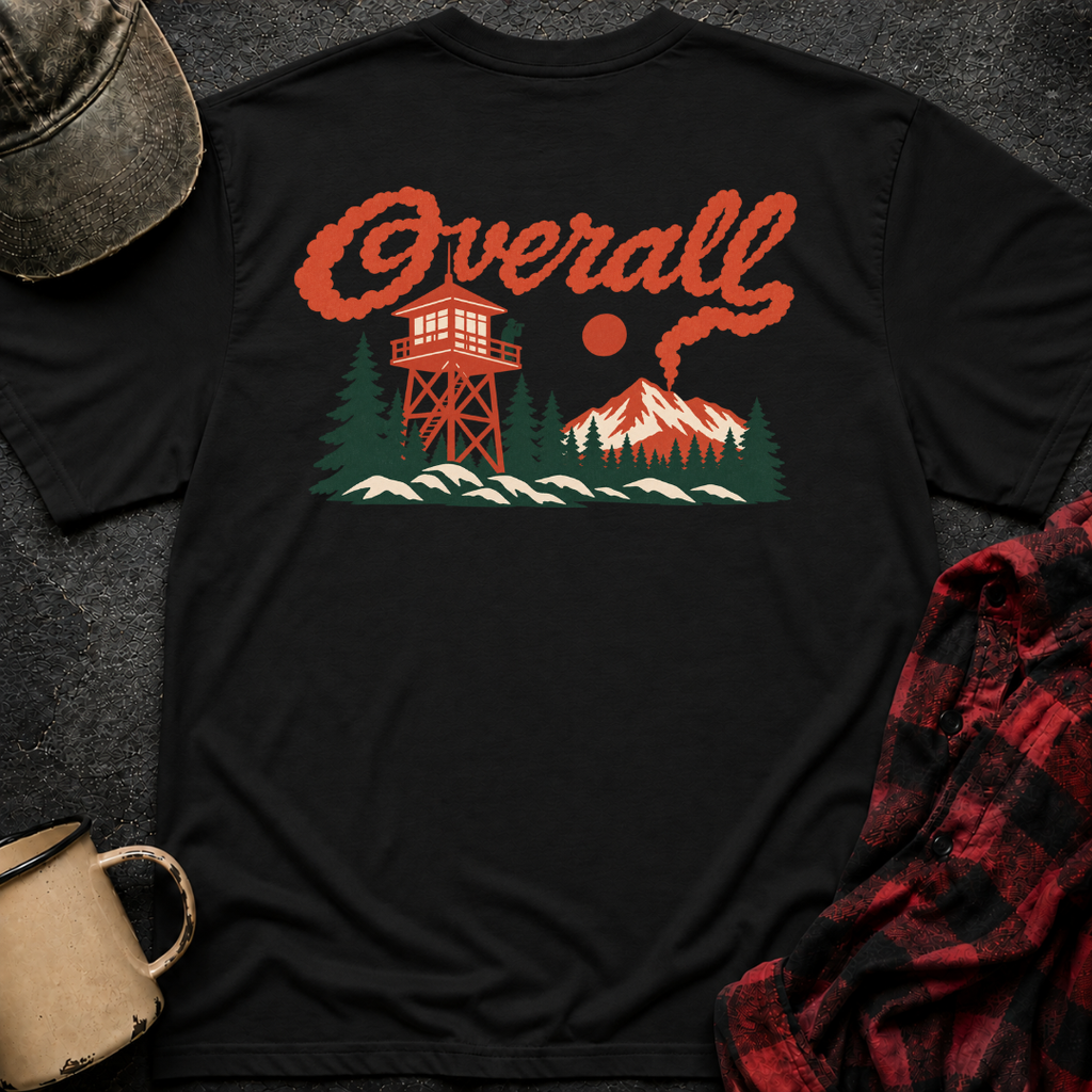 Overall Smoke T-Shirt | Minimal Chest Emblem