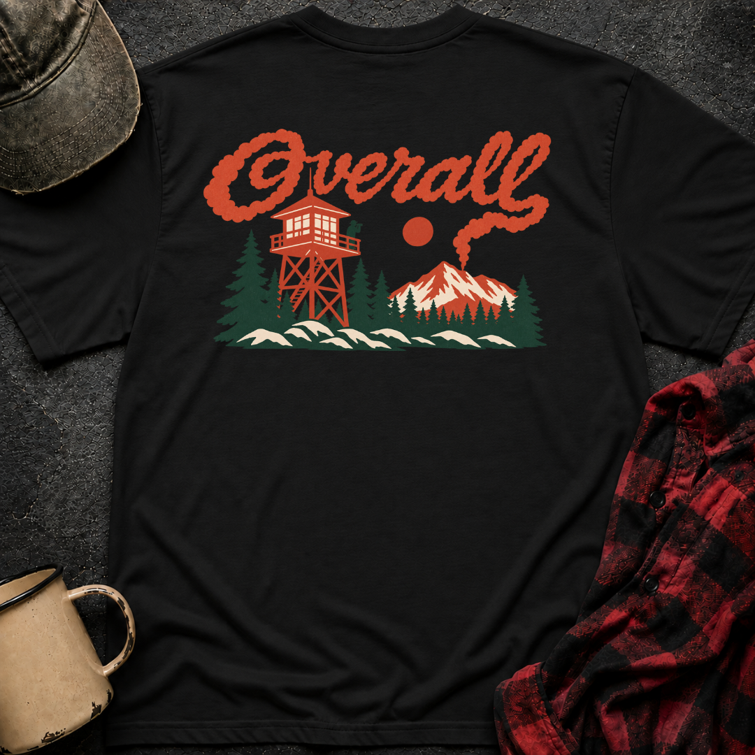 Overall Smoke T-Shirt | Minimal Chest Emblem