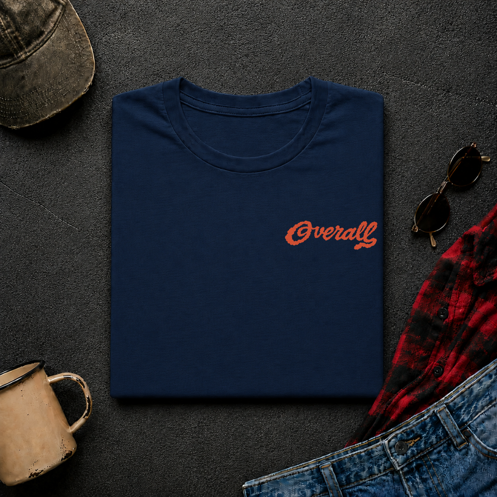 Overall Smoke T-Shirt | Minimal Chest Emblem