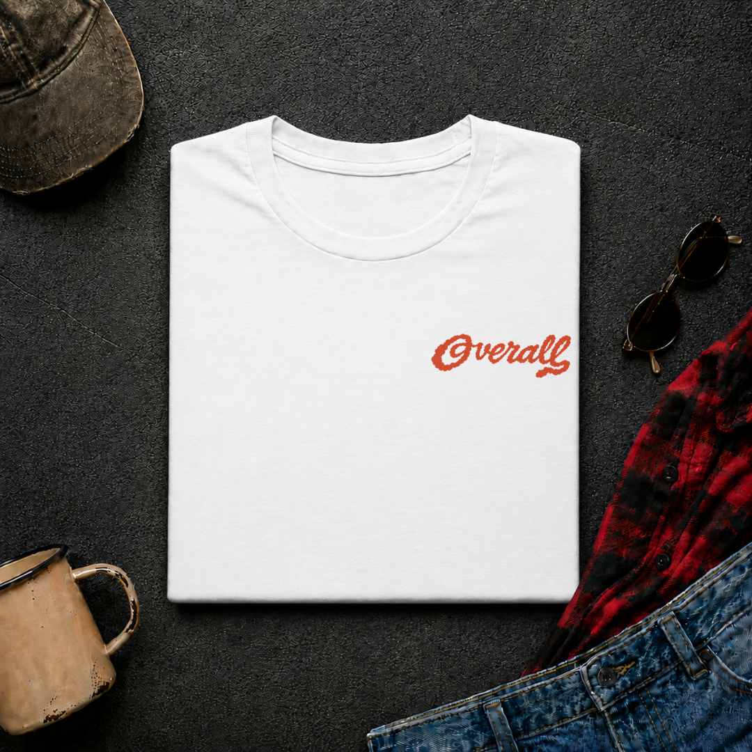Overall Smoke T-Shirt | Minimal Chest Emblem