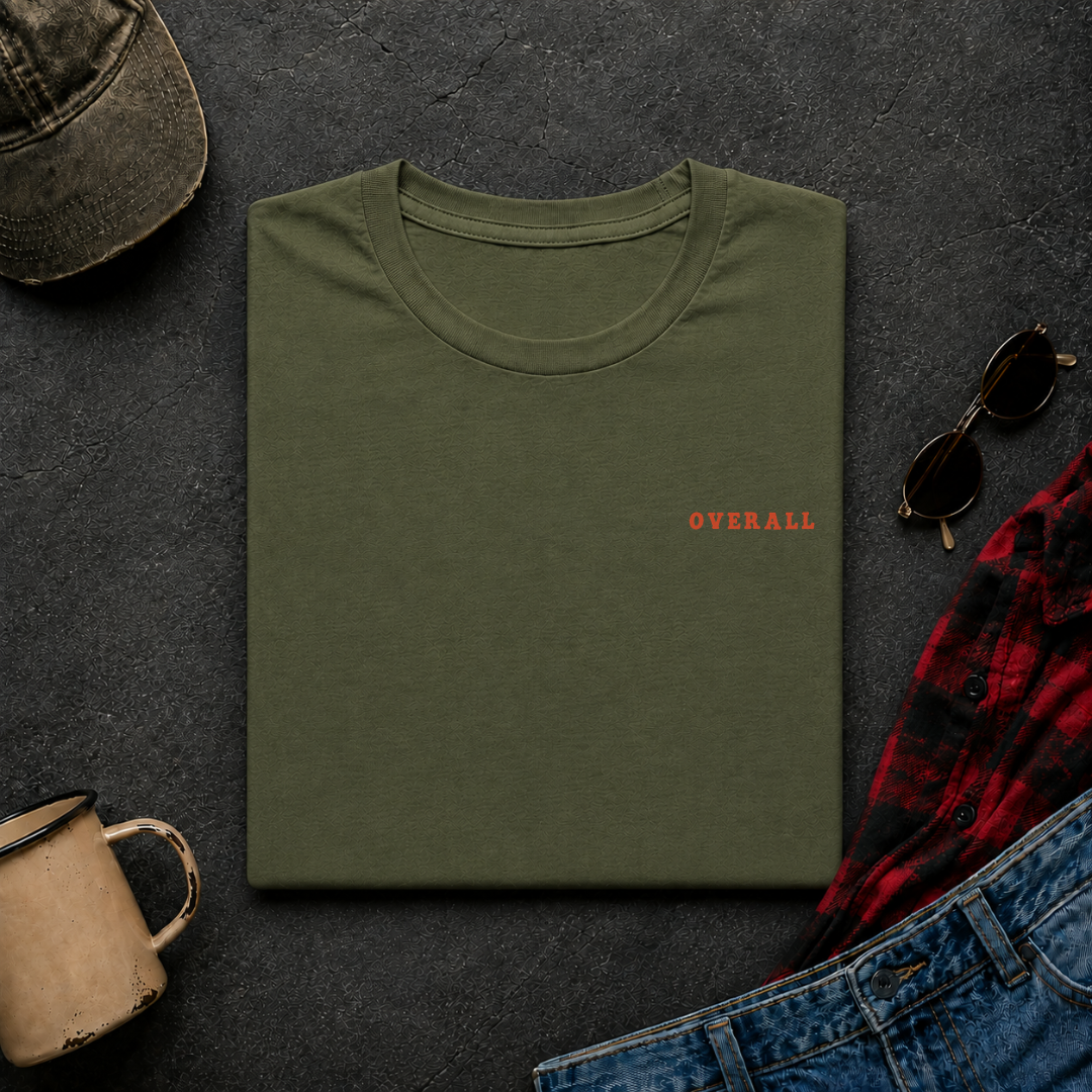 Bear Mug T-Shirt | Minimal Chest Emblem
