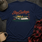 Sky Cowboys T-Shirt | Minimal Chest Emblem