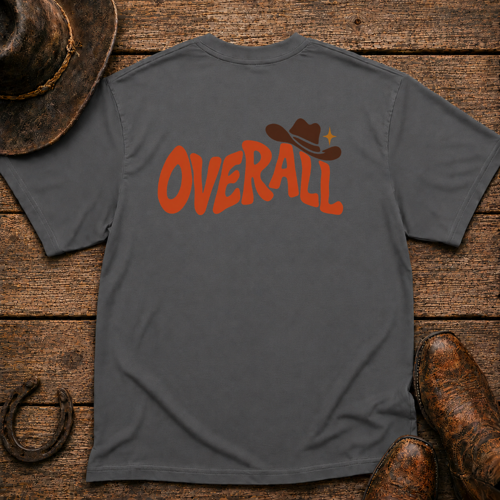 Overall Cowboy Hat T-Shirt | Minimal Chest Emblem