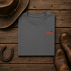 Overall Cowboy Hat T-Shirt | Minimal Chest Emblem