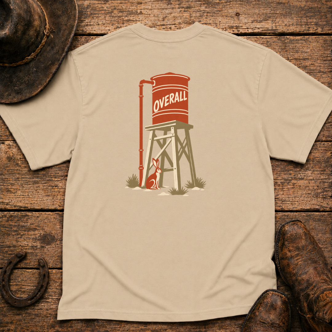 Water Tower T-Shirt | Minimal Chest Emblem