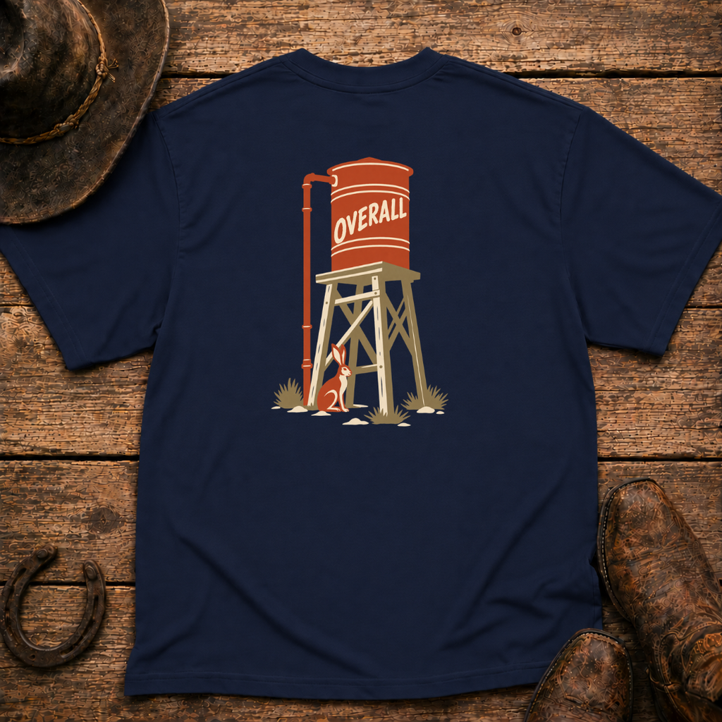 Water Tower T-Shirt | Minimal Chest Emblem