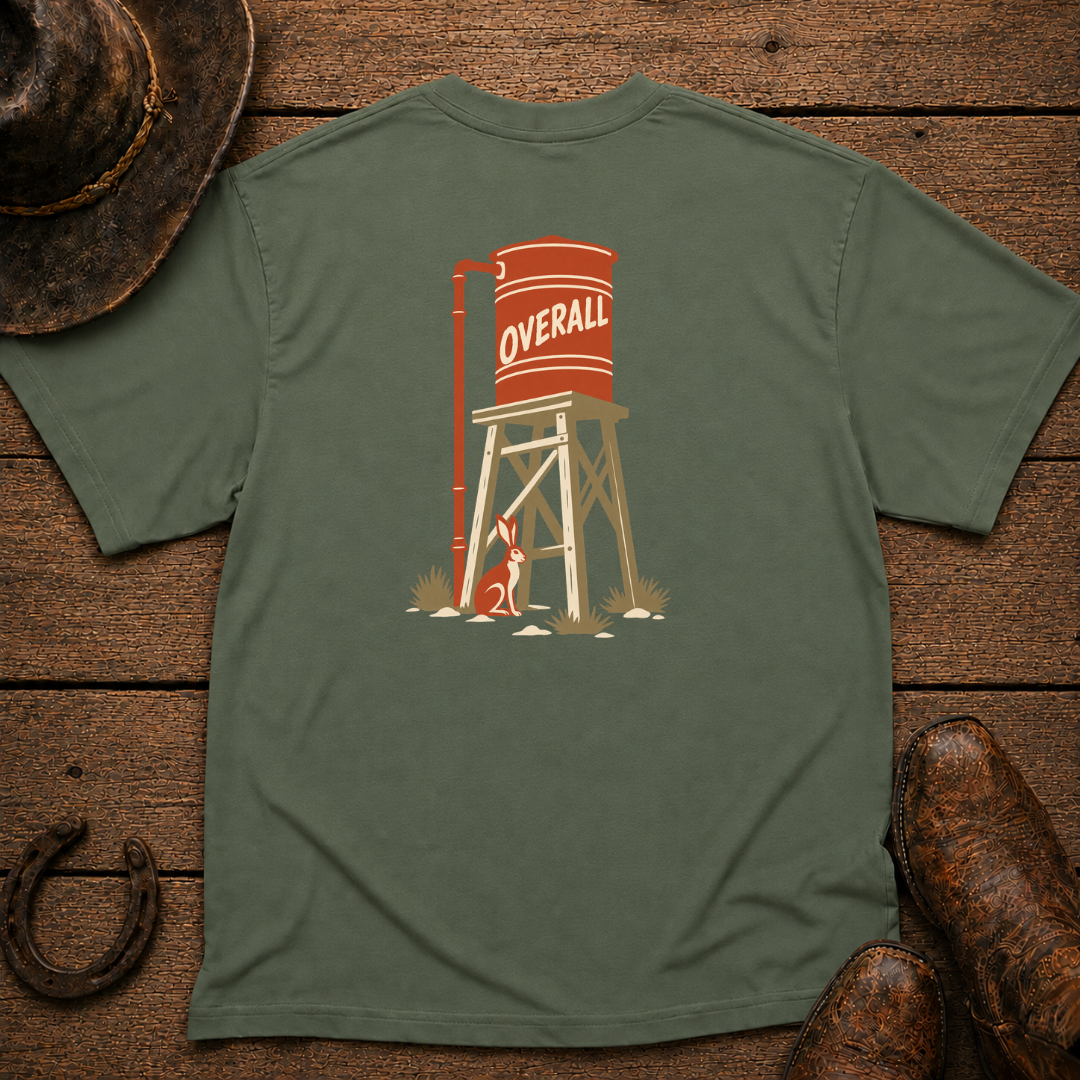 Water Tower T-Shirt | Minimal Chest Emblem