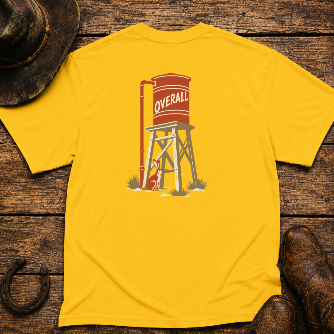 Water Tower T-Shirt | Minimal Chest Emblem