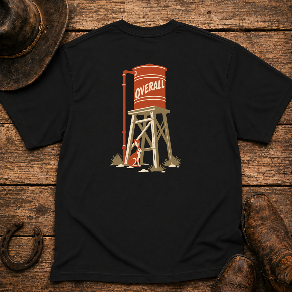 Water Tower T-Shirt | Minimal Chest Emblem