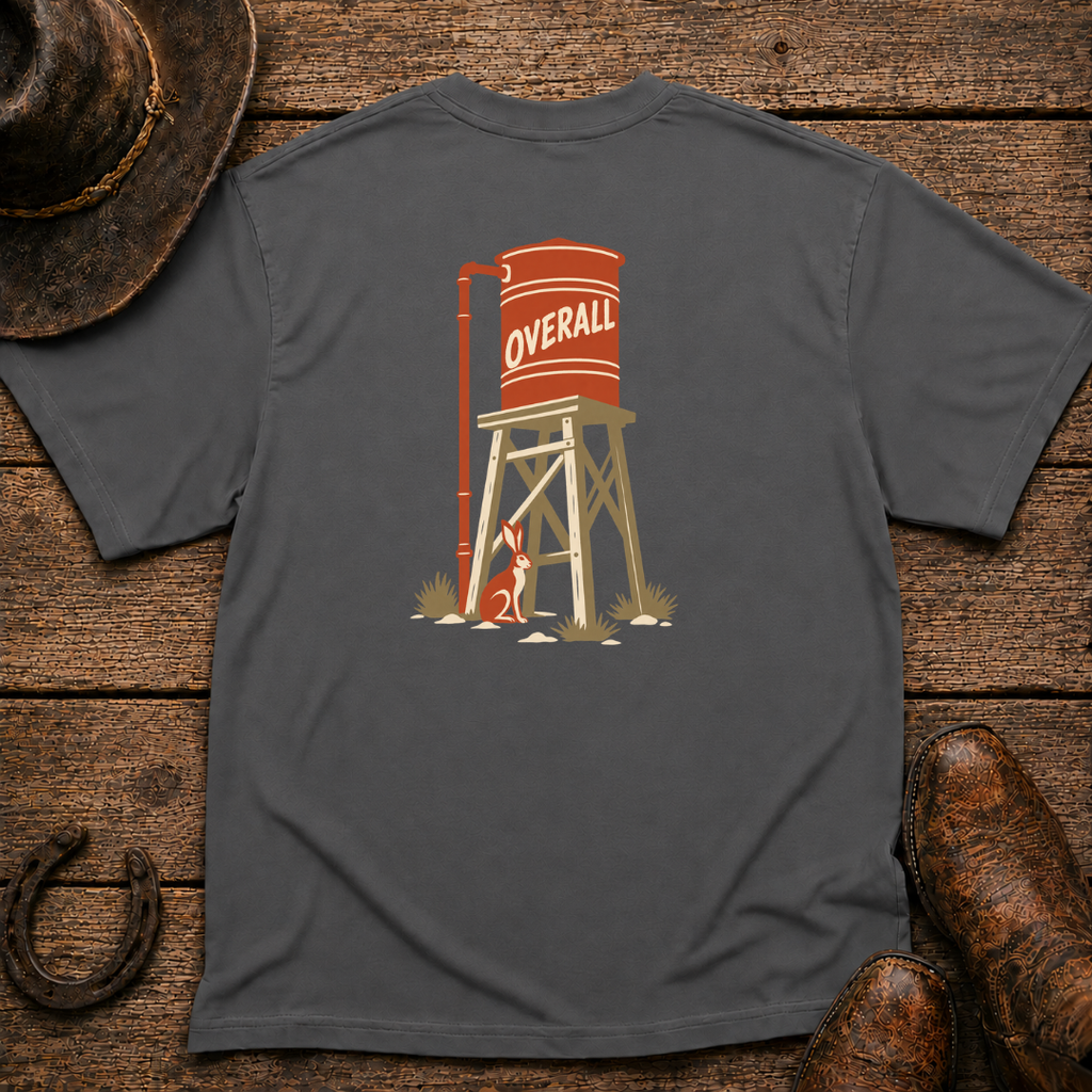 Water Tower T-Shirt | Minimal Chest Emblem