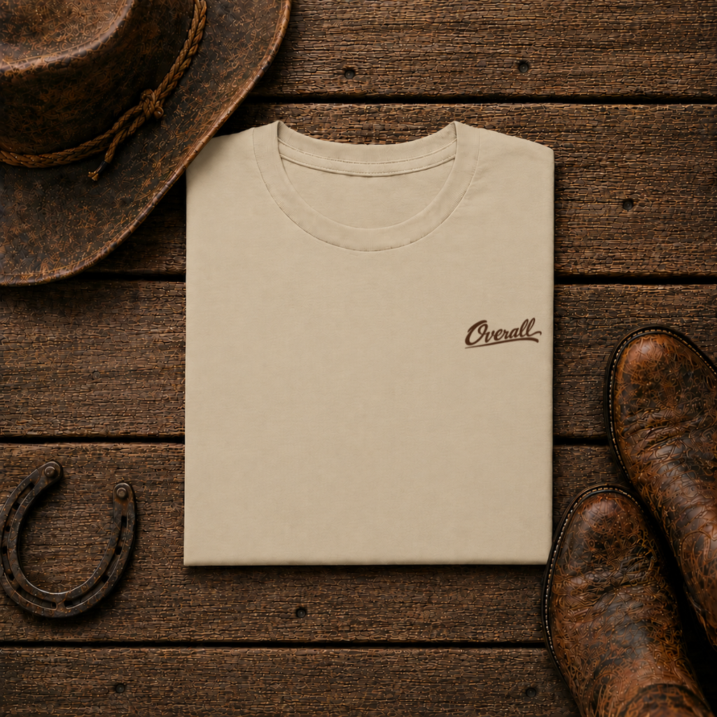 Desert LandscapeT-Shirt | Minimal Chest Emblem