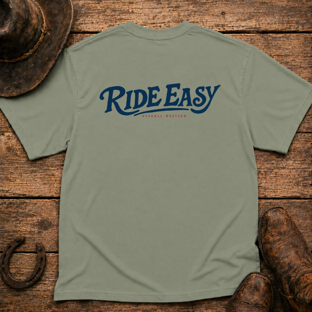 Ride Easy T-Shirt | Minimal Chest Emblem
