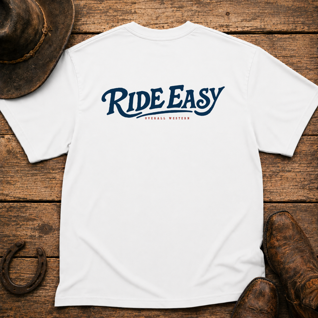 Ride Easy T-Shirt | Minimal Chest Emblem