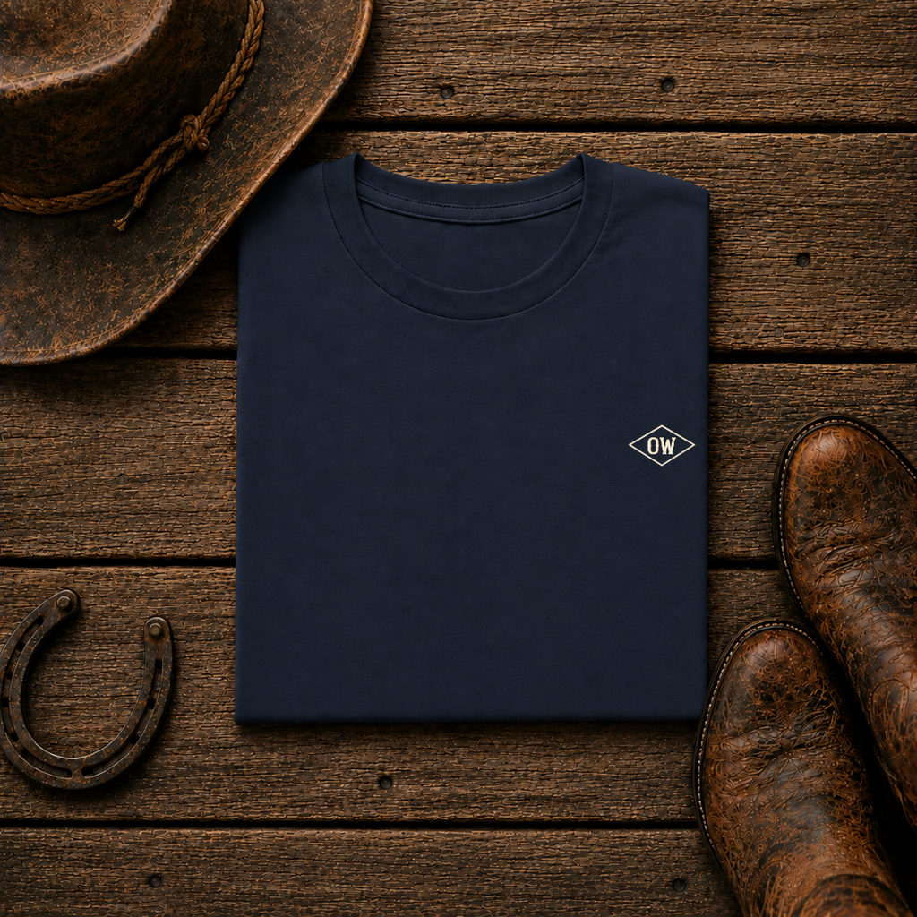 Ride Easy T-Shirt | Minimal Chest Emblem