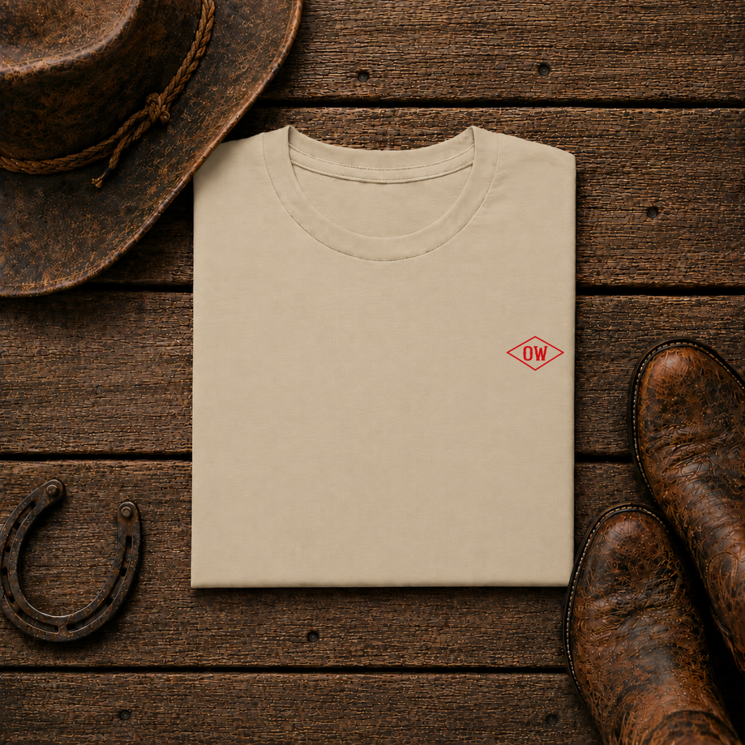 Ride Easy T-Shirt | Minimal Chest Emblem