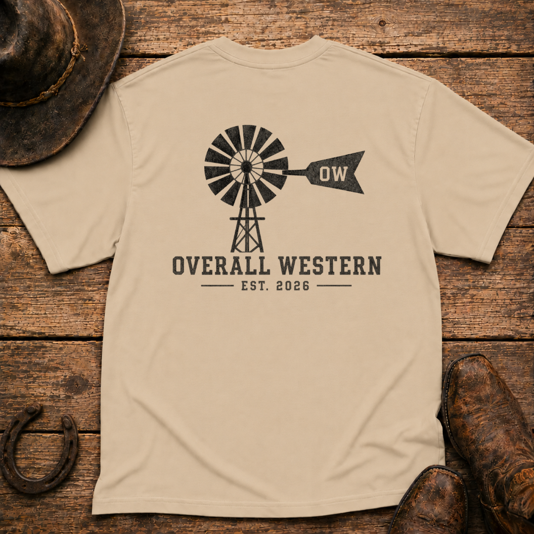 Windmill T-Shirt | Minimal Chest Emblem