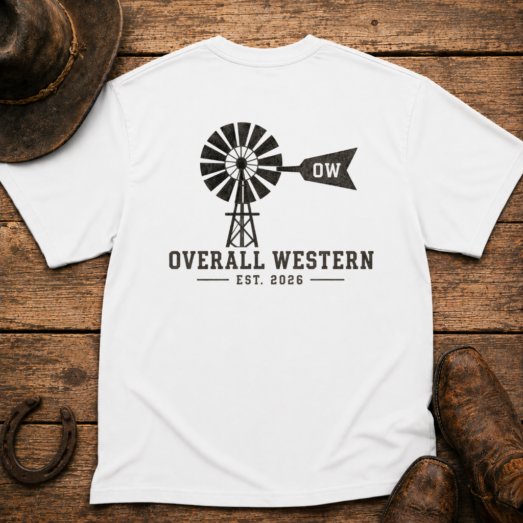 Windmill T-Shirt | Minimal Chest Emblem