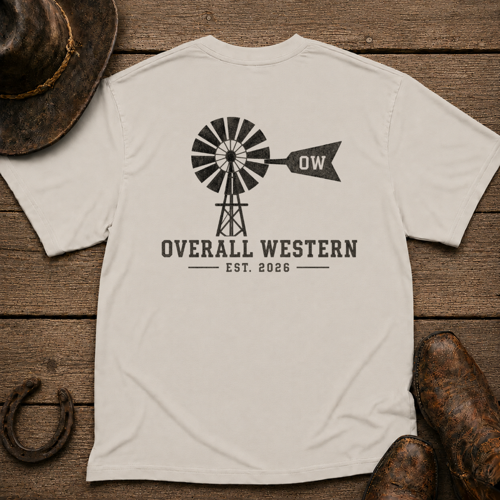Windmill T-Shirt | Minimal Chest Emblem