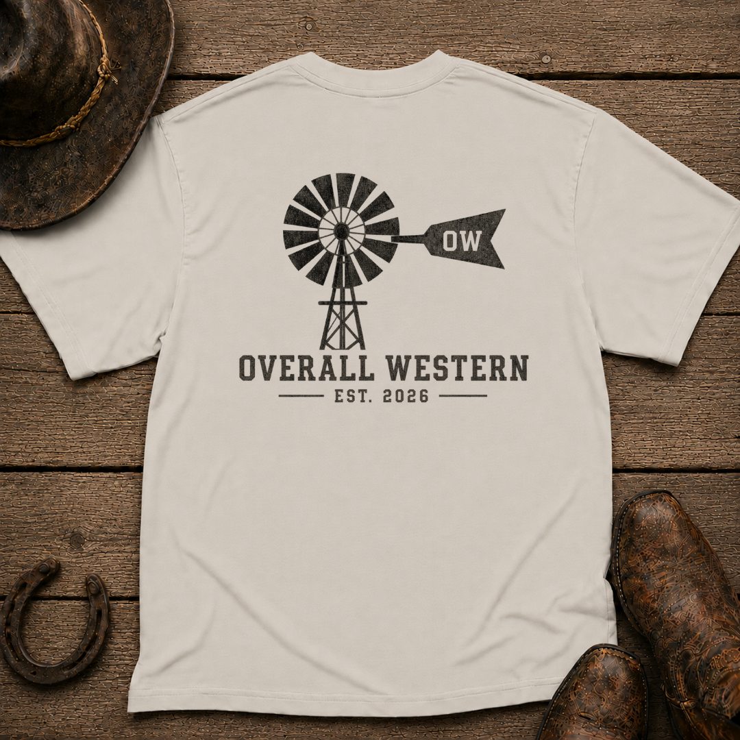 Windmill T-Shirt | Minimal Chest Emblem