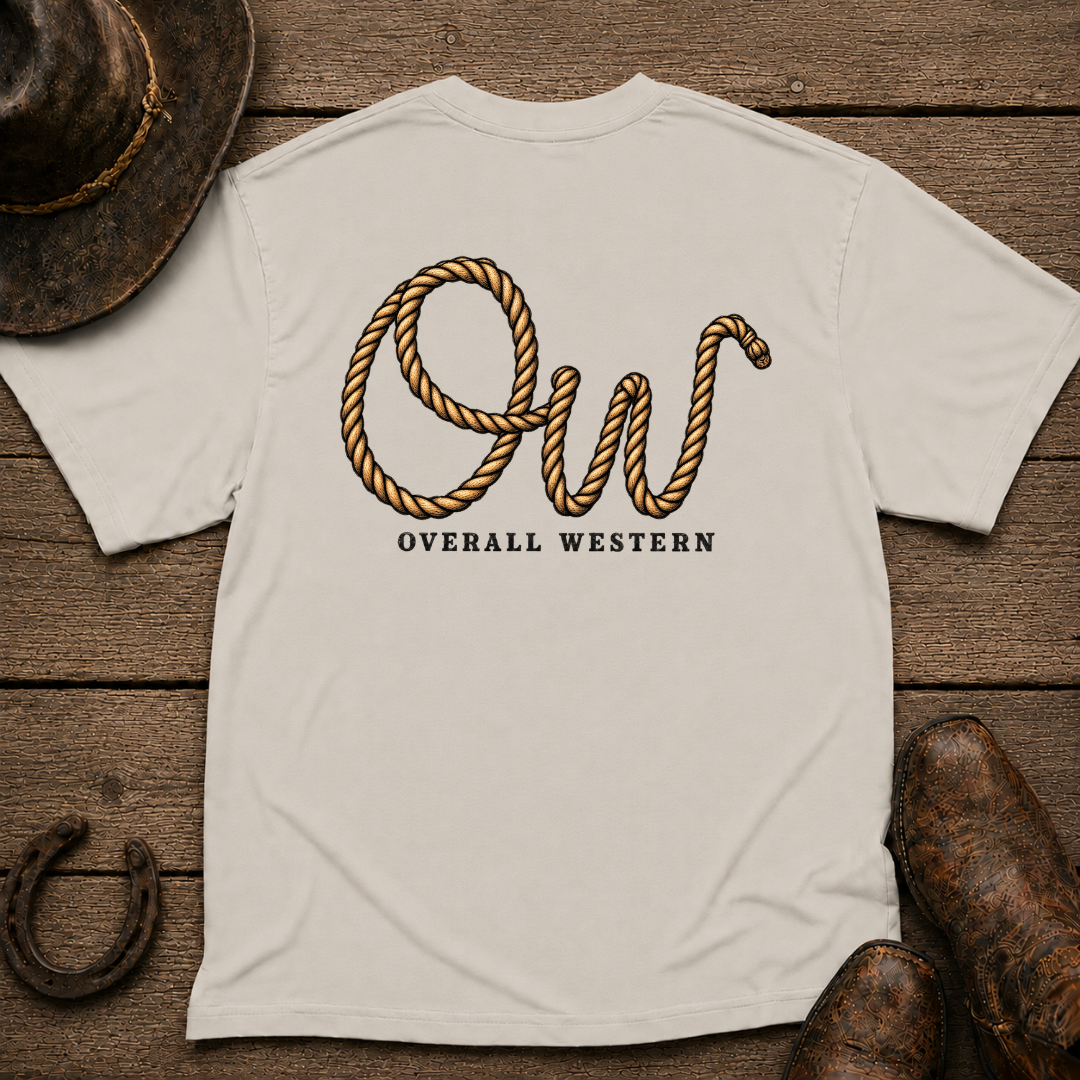 Rope T-Shirt | Minimal Chest Emblem