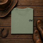 Barbed Wire T-Shirt | Minimal Chest Emblem