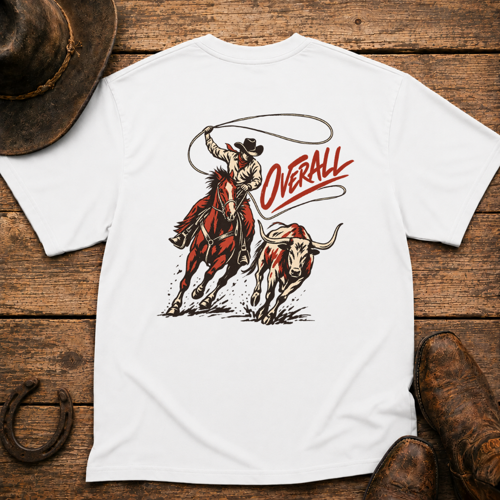 Cattle Roper T-Shirt | Minimal Chest Emblem