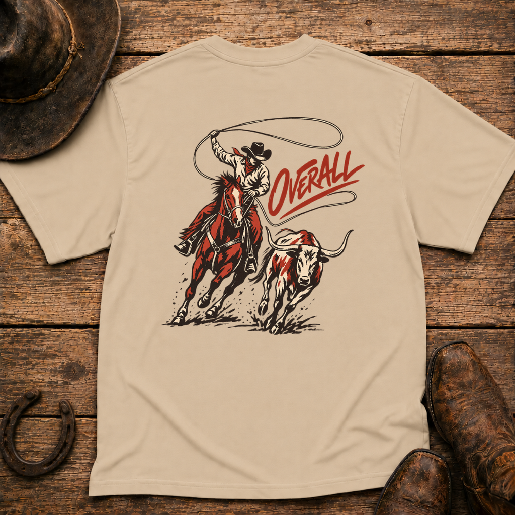 Cattle Roper T-Shirt | Minimal Chest Emblem