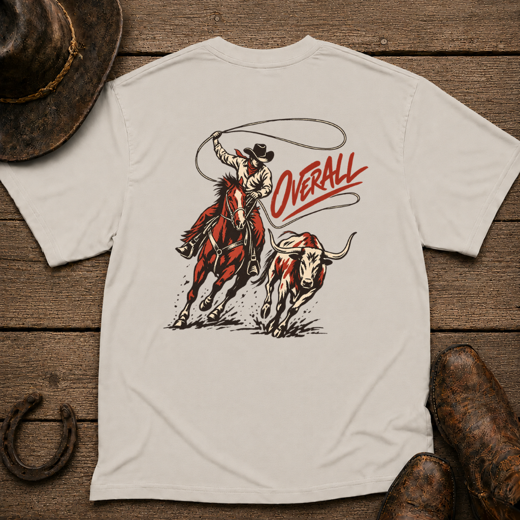 Cattle Roper T-Shirt | Minimal Chest Emblem