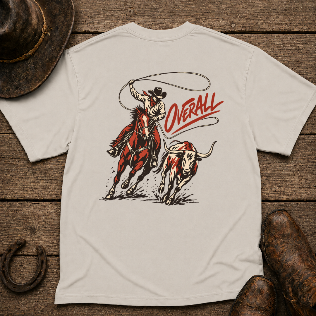 Cattle Roper T-Shirt | Minimal Chest Emblem