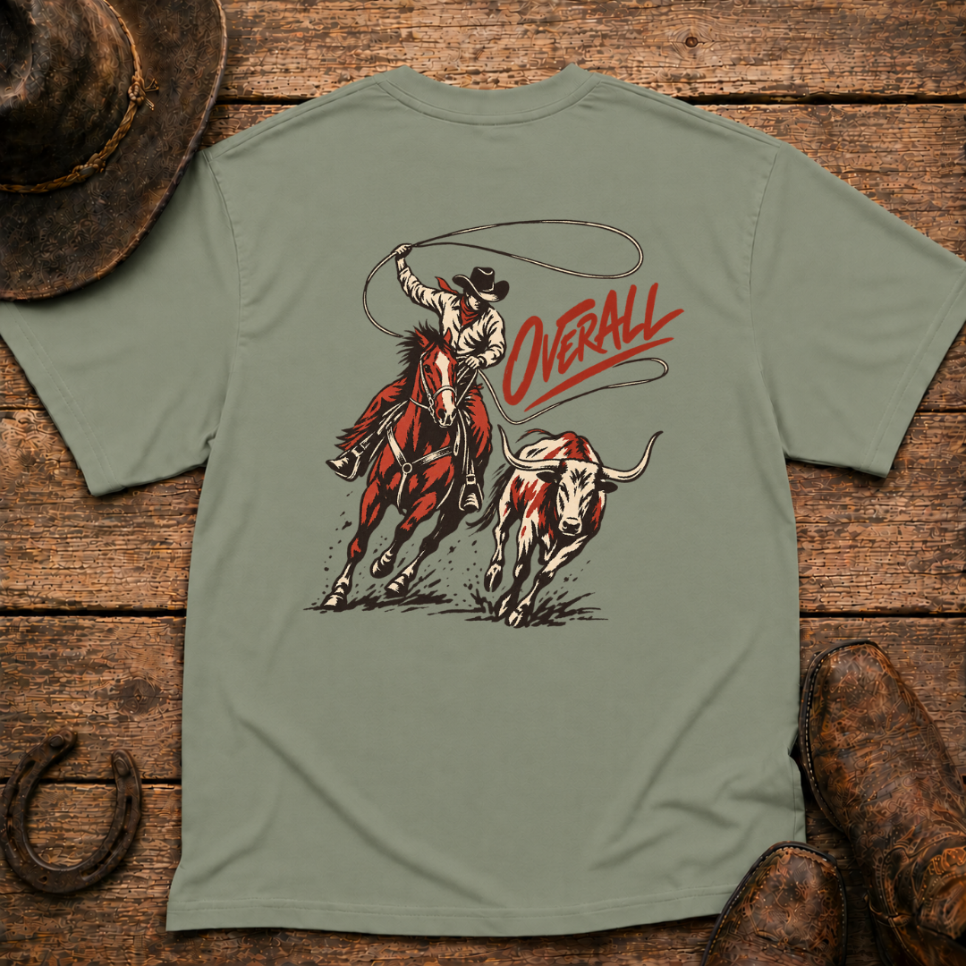 Cattle Roper T-Shirt | Minimal Chest Emblem