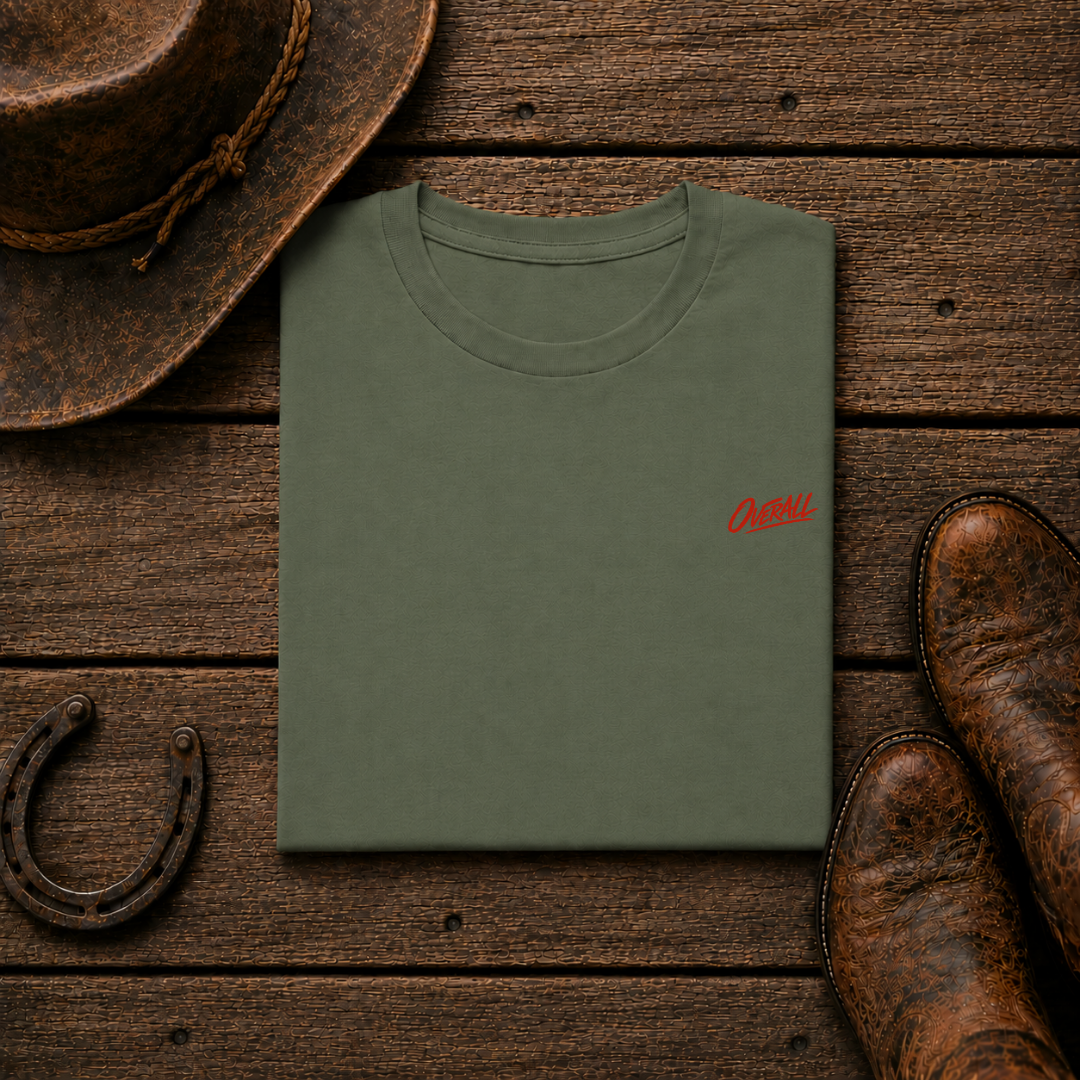 Cattle Roper T-Shirt | Minimal Chest Emblem