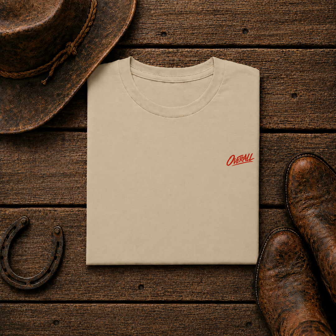 Cattle Roper T-Shirt | Minimal Chest Emblem
