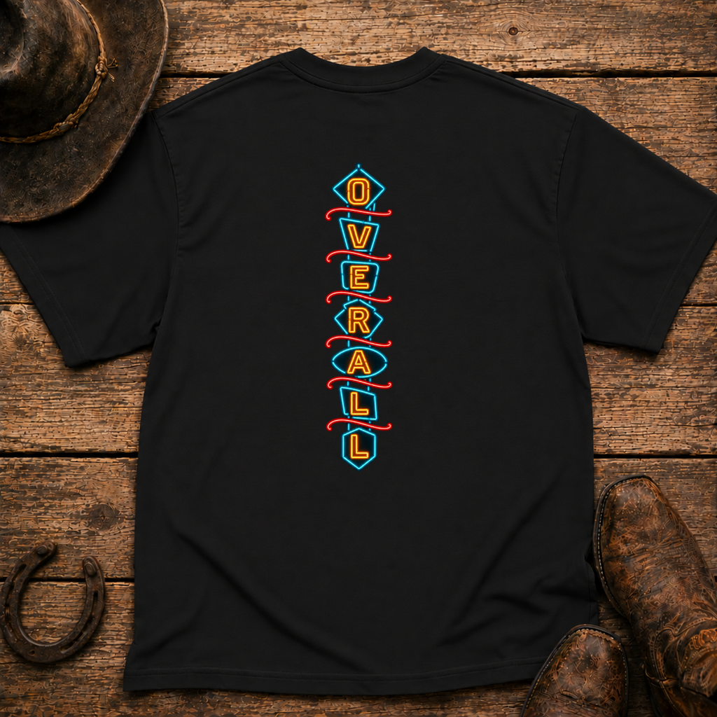 Neon Overall T-Shirt | Minimal Chest Emblem