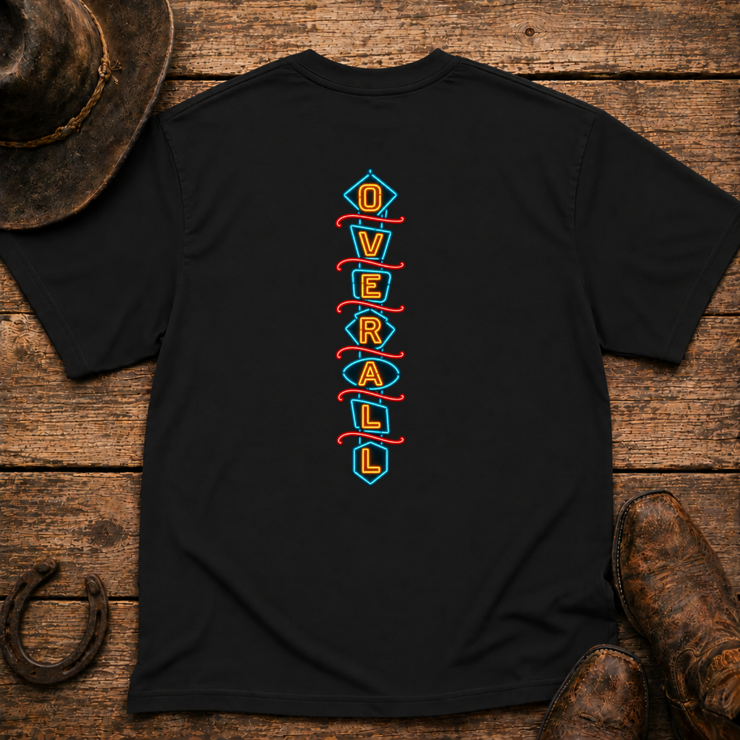 Neon Overall T-Shirt | Minimal Chest Emblem