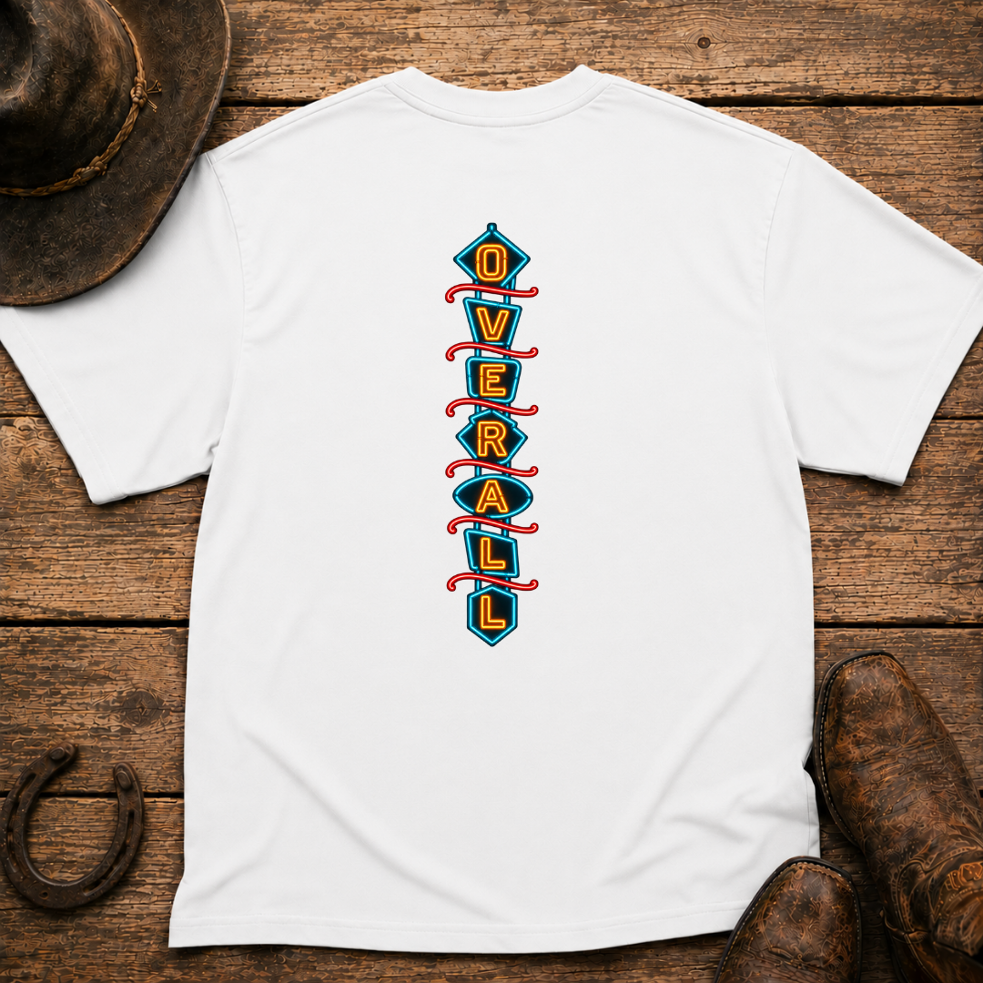 Neon Overall T-Shirt | Minimal Chest Emblem