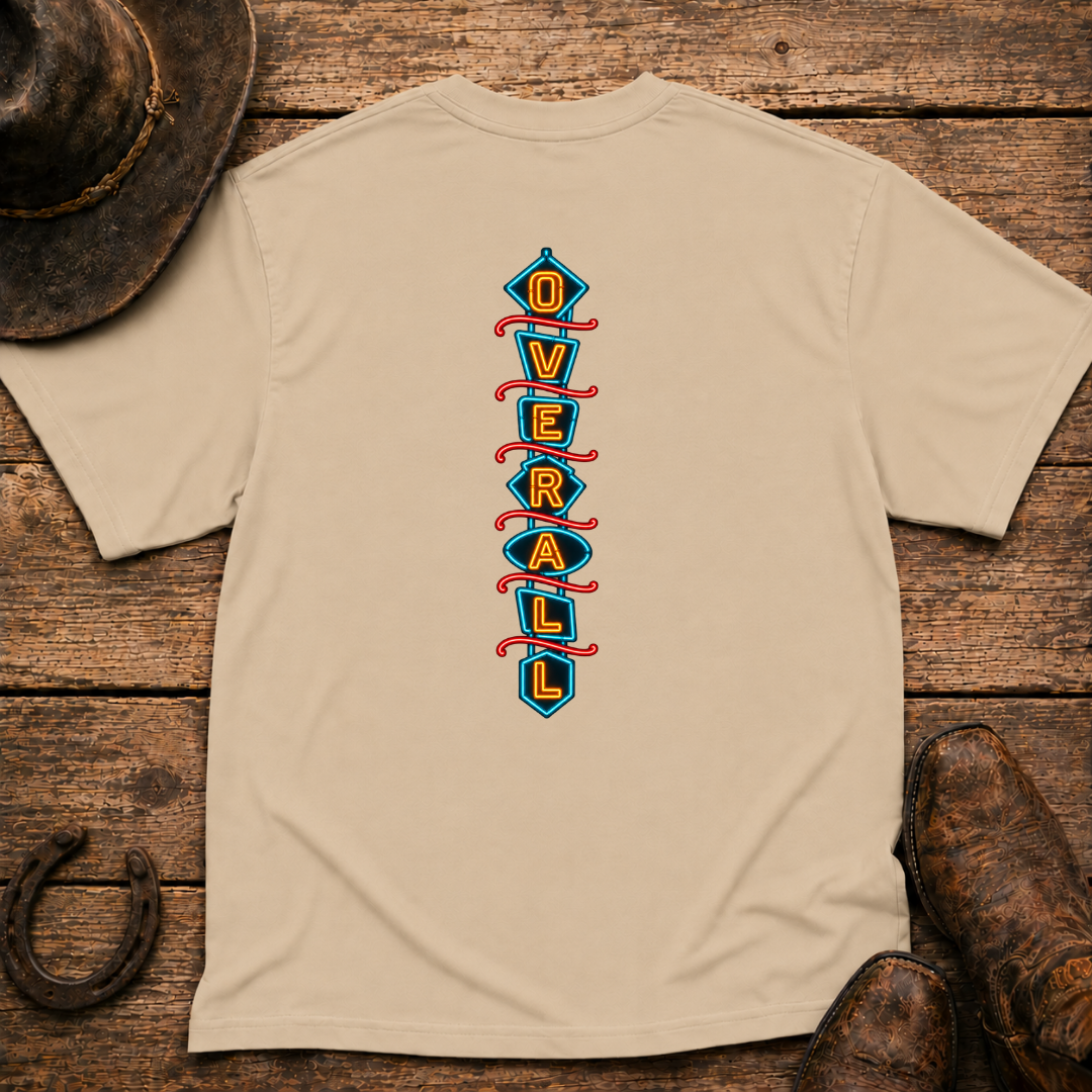 Neon Overall T-Shirt | Minimal Chest Emblem