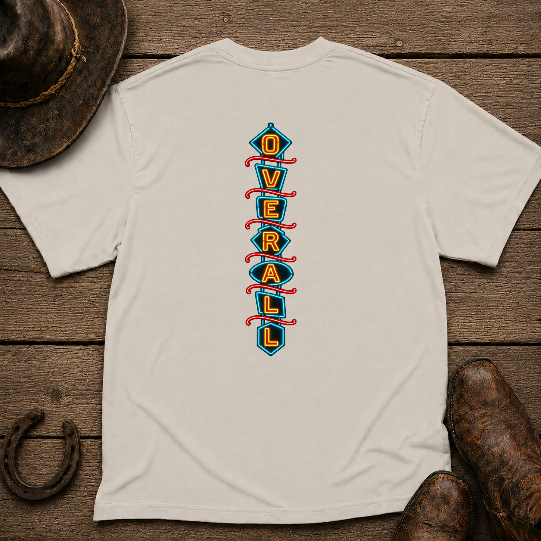 Neon Overall T-Shirt | Minimal Chest Emblem