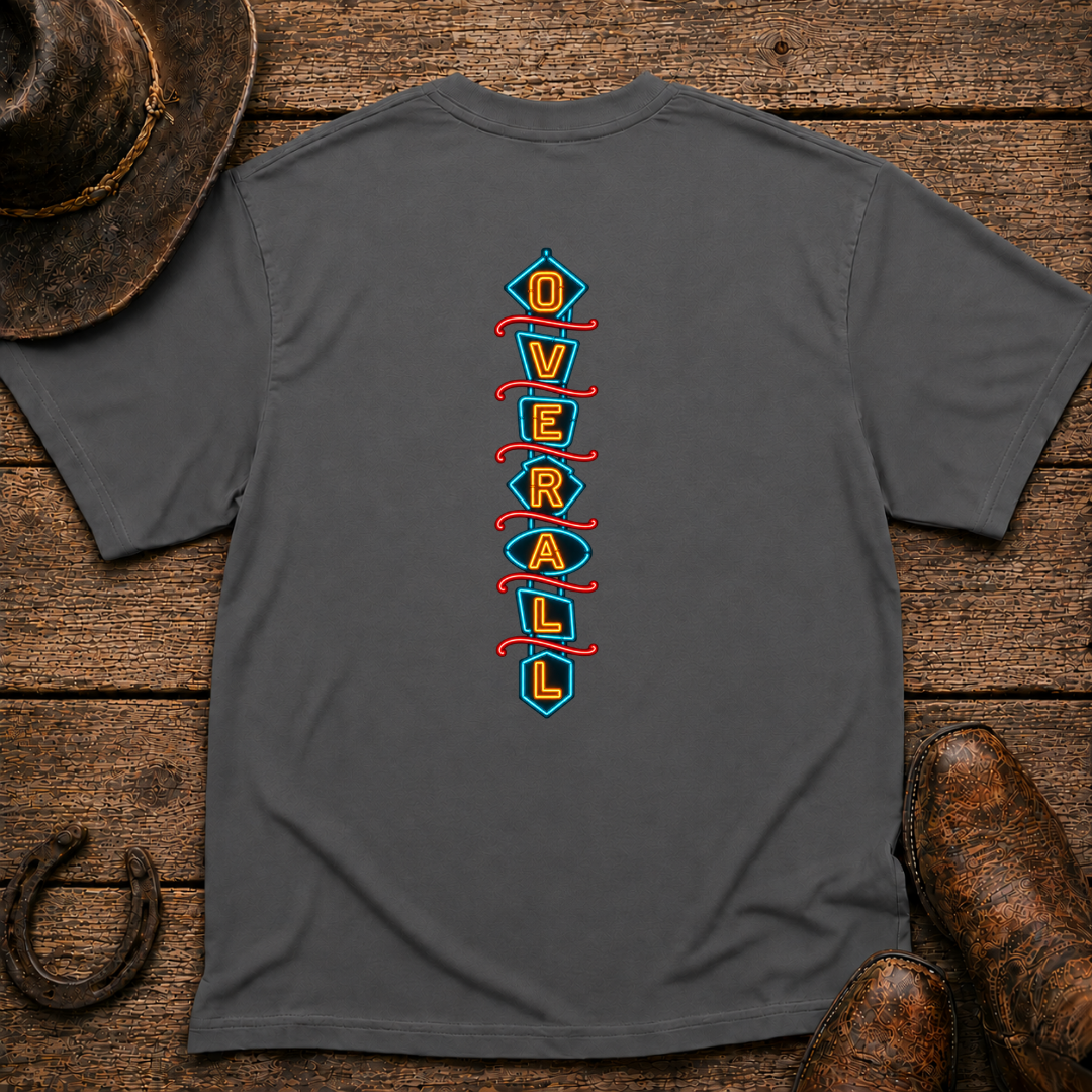 Neon Overall T-Shirt | Minimal Chest Emblem