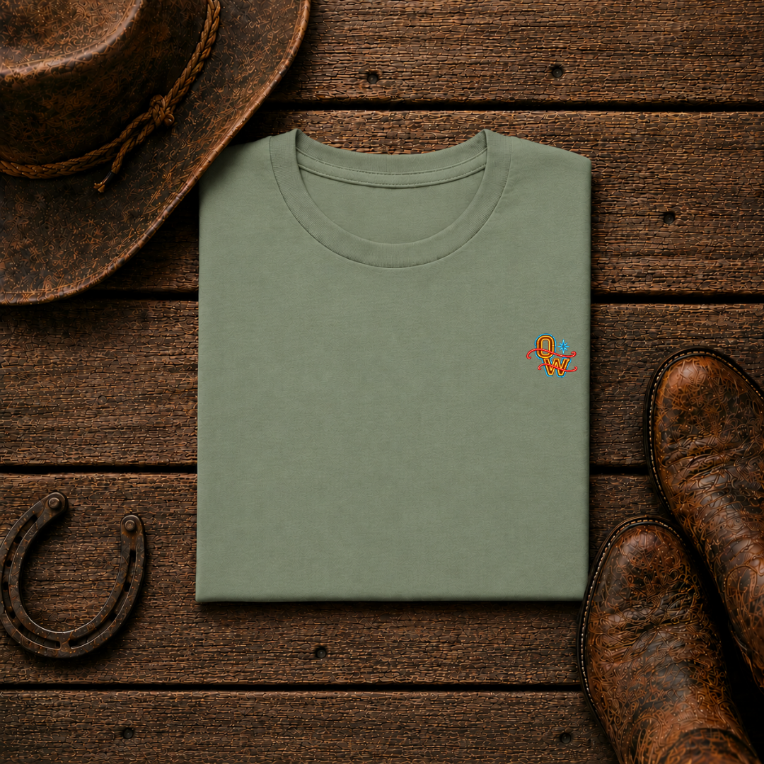 Neon Overall T-Shirt | Minimal Chest Emblem