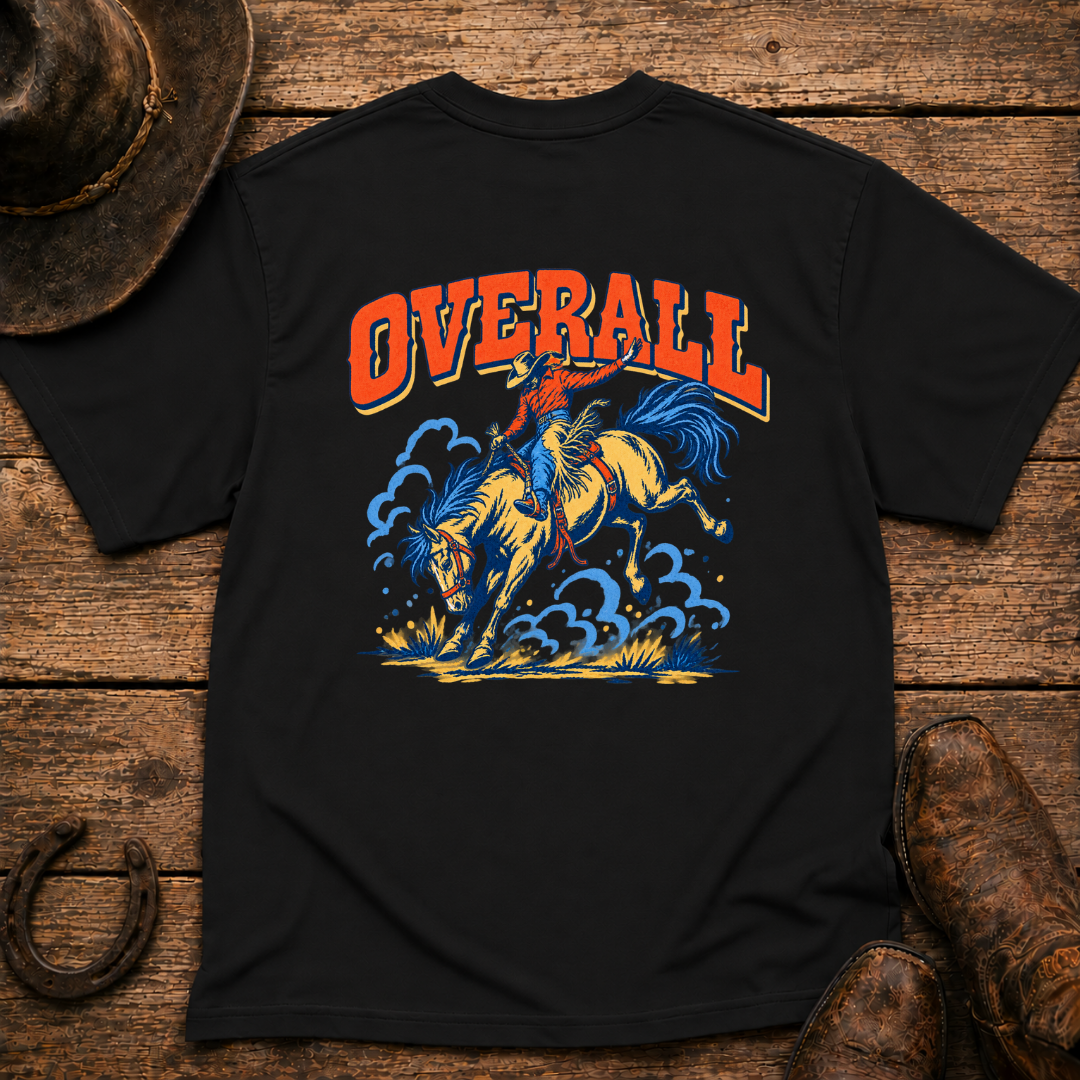 Bucking Bronco T-Shirt | Minimal Chest Emblem